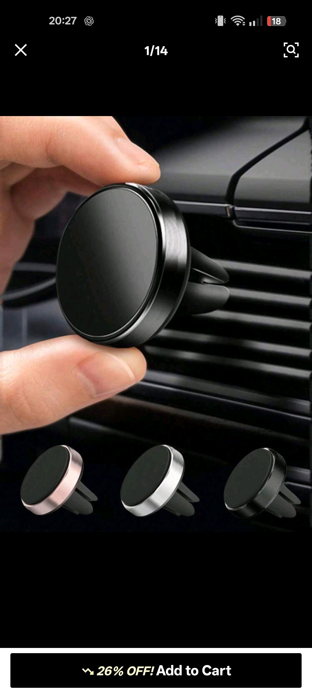 Culture Aluminium Vent Magnet.