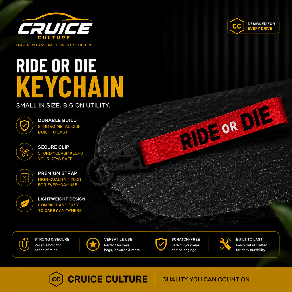 Culture™ Ride or Die Keychain.